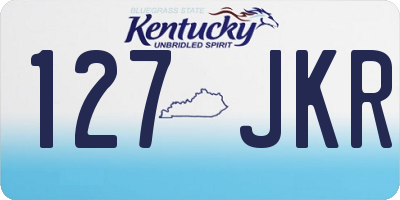 KY license plate 127JKR