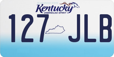 KY license plate 127JLB