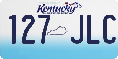 KY license plate 127JLC