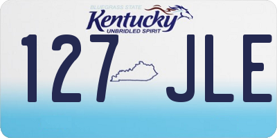 KY license plate 127JLE