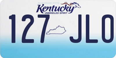 KY license plate 127JLO