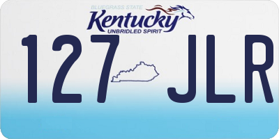 KY license plate 127JLR