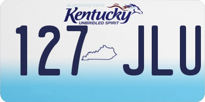 KY license plate 127JLU