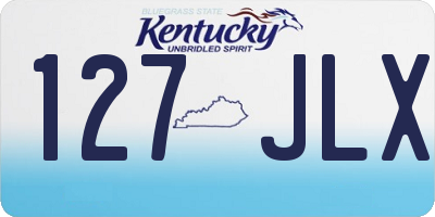 KY license plate 127JLX