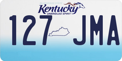 KY license plate 127JMA