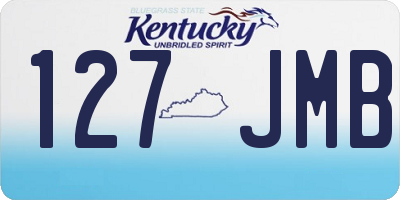 KY license plate 127JMB