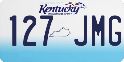 KY license plate 127JMG
