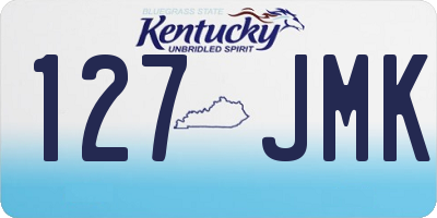 KY license plate 127JMK