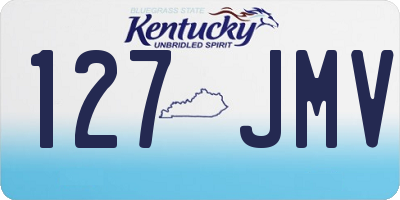 KY license plate 127JMV