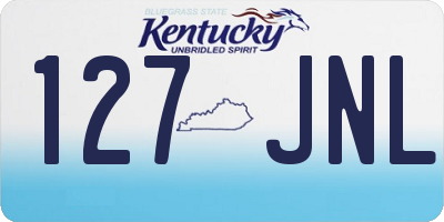 KY license plate 127JNL