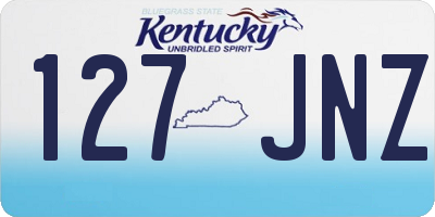 KY license plate 127JNZ