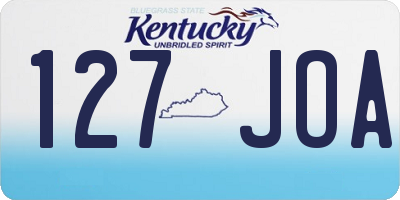 KY license plate 127JOA