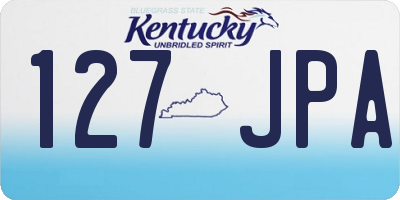 KY license plate 127JPA
