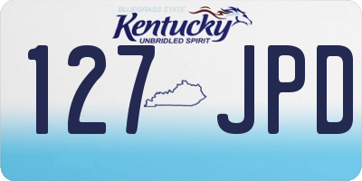 KY license plate 127JPD