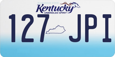 KY license plate 127JPI