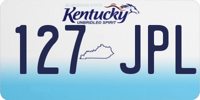 KY license plate 127JPL