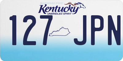 KY license plate 127JPN