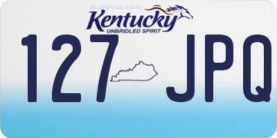 KY license plate 127JPQ