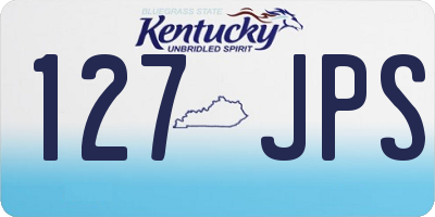 KY license plate 127JPS