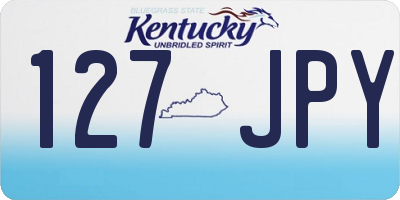 KY license plate 127JPY