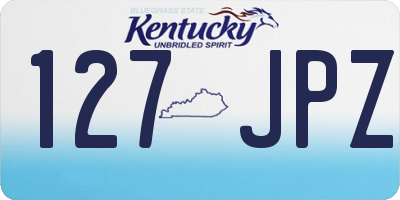 KY license plate 127JPZ