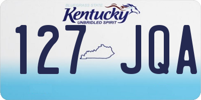 KY license plate 127JQA