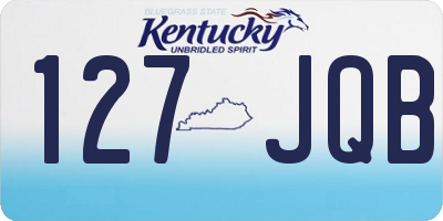KY license plate 127JQB