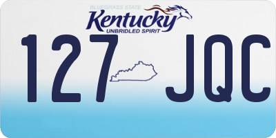 KY license plate 127JQC