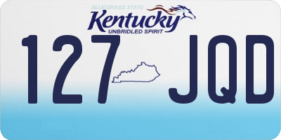KY license plate 127JQD
