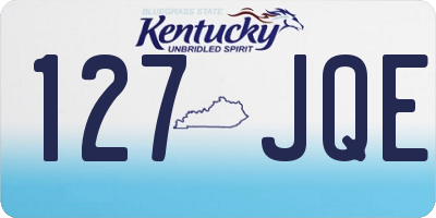 KY license plate 127JQE