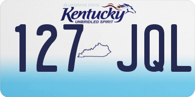 KY license plate 127JQL