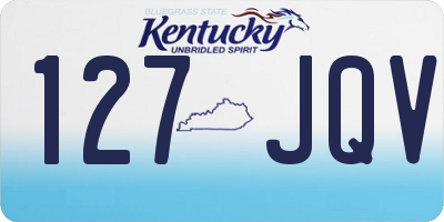 KY license plate 127JQV