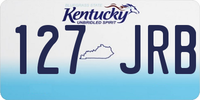 KY license plate 127JRB