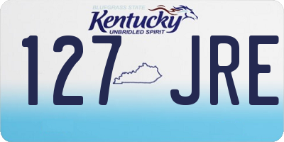 KY license plate 127JRE