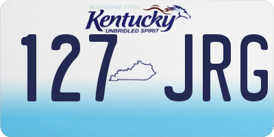 KY license plate 127JRG