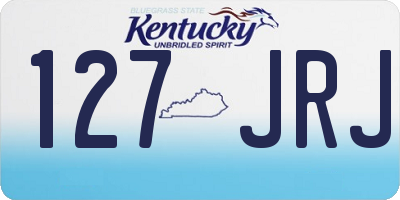 KY license plate 127JRJ