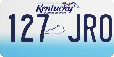 KY license plate 127JRO