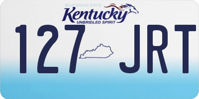 KY license plate 127JRT