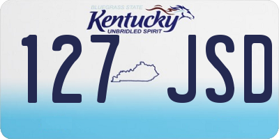 KY license plate 127JSD