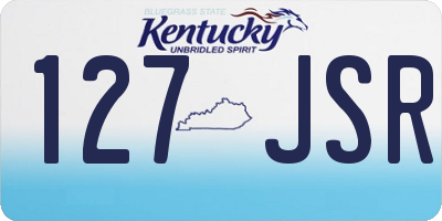 KY license plate 127JSR