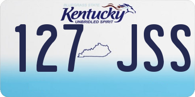 KY license plate 127JSS