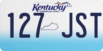 KY license plate 127JST