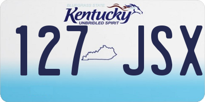 KY license plate 127JSX