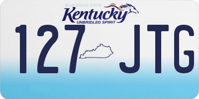 KY license plate 127JTG