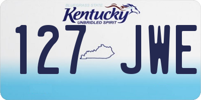 KY license plate 127JWE
