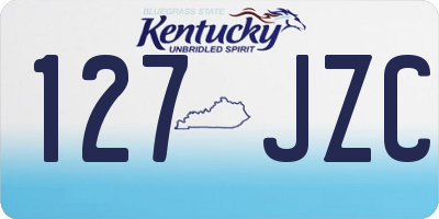 KY license plate 127JZC