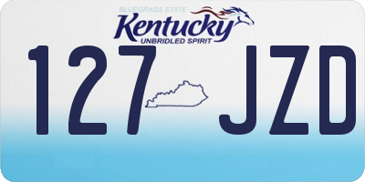 KY license plate 127JZD