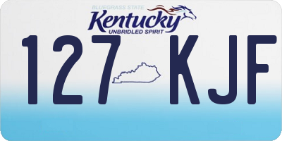 KY license plate 127KJF