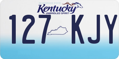 KY license plate 127KJY