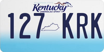 KY license plate 127KRK